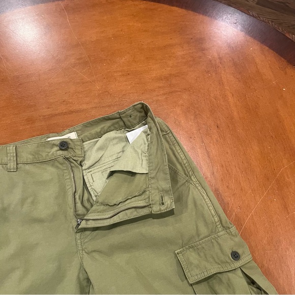 Madewell Women’s Garment-Dyed Low-Slung Straight Cargo Pants Olive 27 Altered - Picture 9 of 16